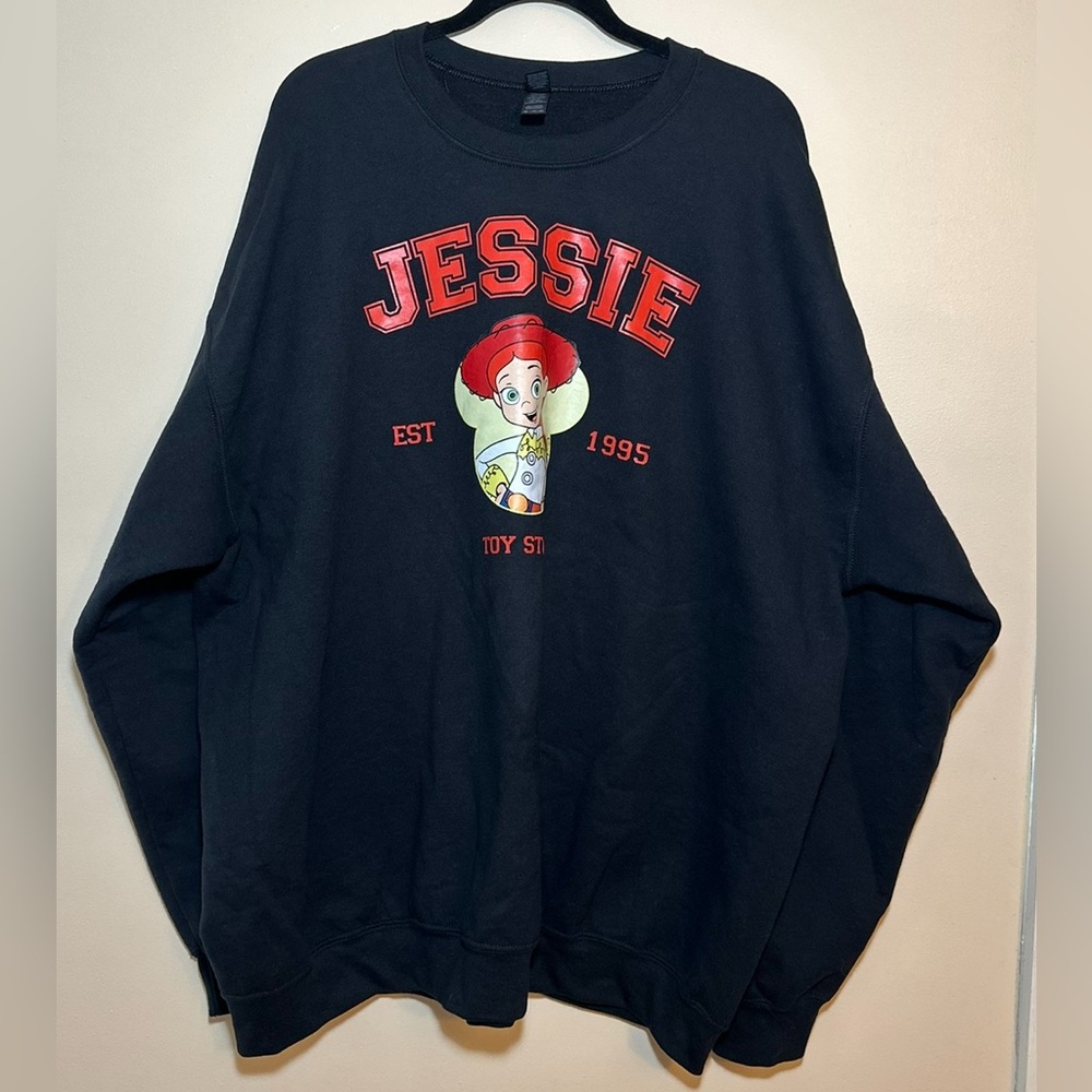 Womens 4X Toy Story Jessie Gildan Heavy Blend Black Sweatshirt Fall Winter